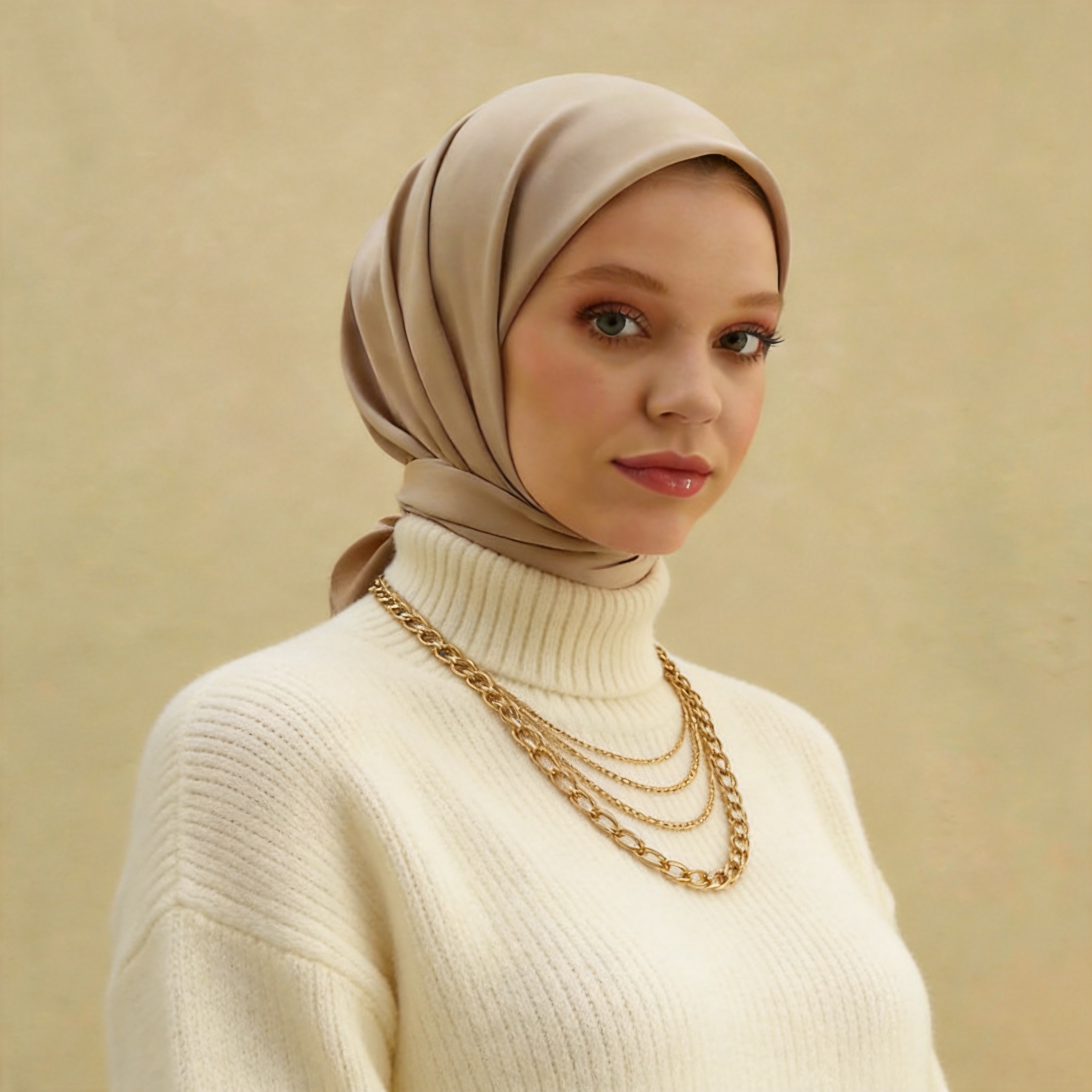 Plain Chiffon Square Hijab